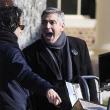 L'attore e regista George Clooney sul set di <i>The Ides of March</i>