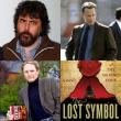 Da sinistra in alto: Mark Romanek, Tom Hanks alias Robert Langdon, la copertina di <i>The Lost Symbol</i> e Dan Brown